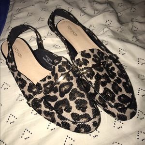 Top shop slingback loafers